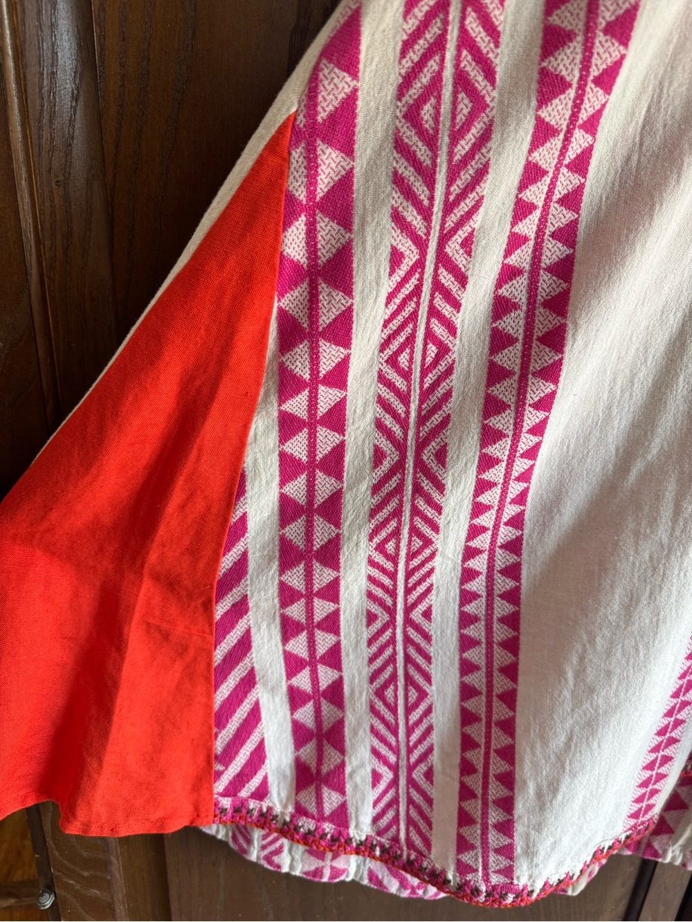 Farm Rio Boho Pink Embroidered Dress - Picture 5 of 5